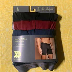 Men’s Jersey Mesh 3pk Boxer Briefs by All In Motion size large new with …